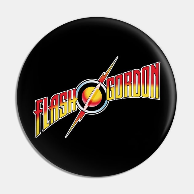 FLASH GORDON: Savior of the Universe! (white outline) Pin by cabinboy100