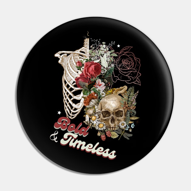 Aesthetic Skull Pin by Cerverie