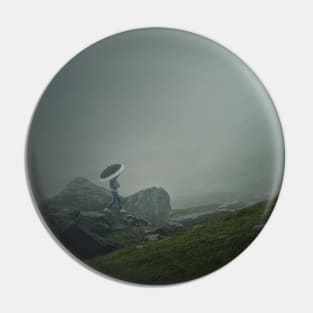 foggy mountains wanderer Pin