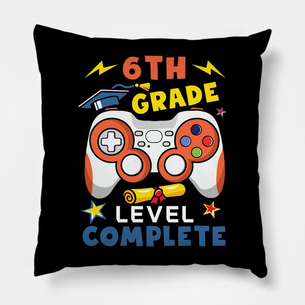 Custom Grade level complete tee Graduation Gift End of school last day of school Video Game Tee Pillow by inksplashcreations