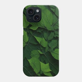 A mesmerizing mosaic of forest leaves Phone Case