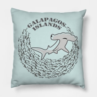 Galapagos Islands Shark and fish Pillow