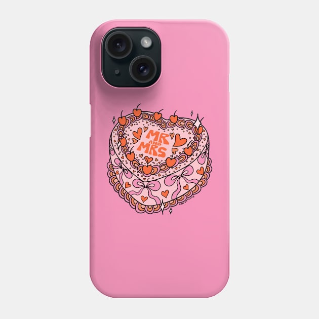 Mr. and Mrs. Cake Phone Case by Doodle by Meg