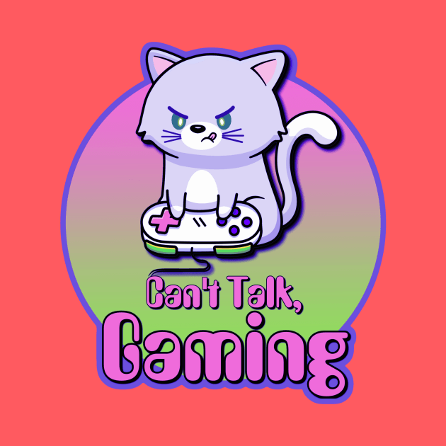Can't Talk, Gaming Purple by AlondraHanley
