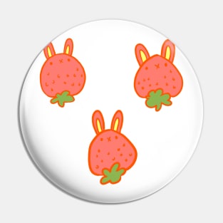 strawberry bunnies Pin