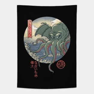 Cthulhu Ukiyo-e Tapestry