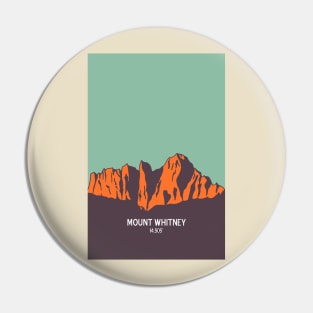 Mount Whitney in vintage colors Pin