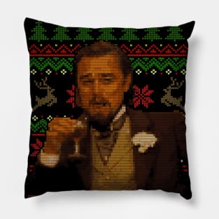 Dicaprio Drinking Meme - Ugly Sweater Pillow