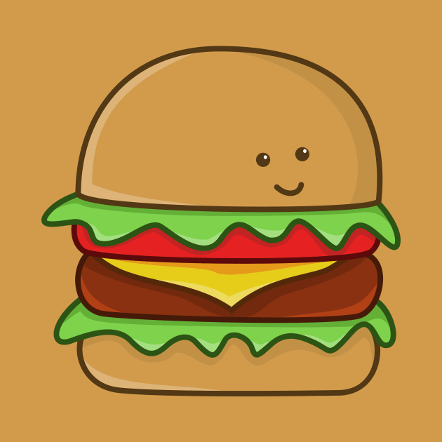 Cute Burger by Hygra Creative
