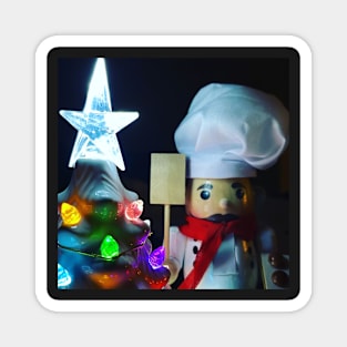 Chef Christmas Magnet