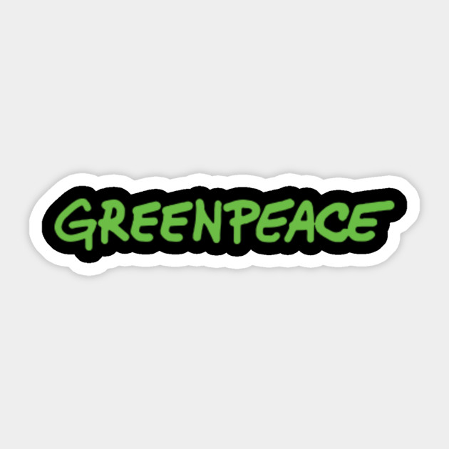 greenpeace vintage sticker teepublic