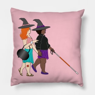 Disabled Witch Couple Pillow