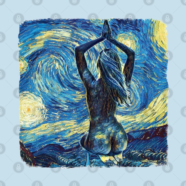 Yoga Van Gogh Style by todos