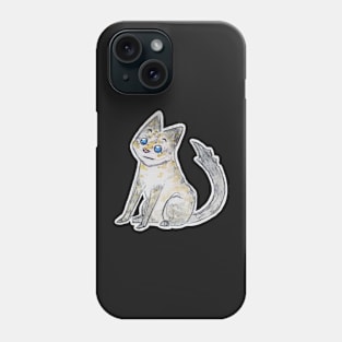 Blue point siamese cat watercolour Phone Case