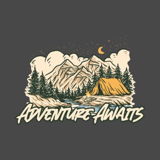Adventure Awaits Camping T-Shirt
