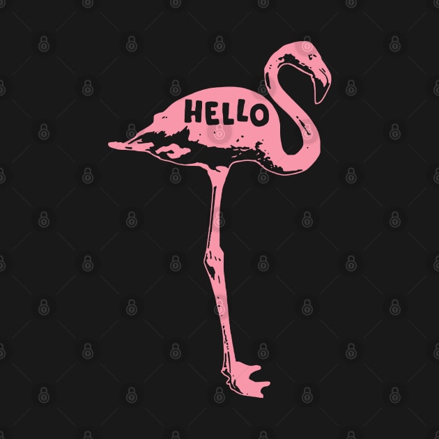 Hello - Pink Flamingo by olegam