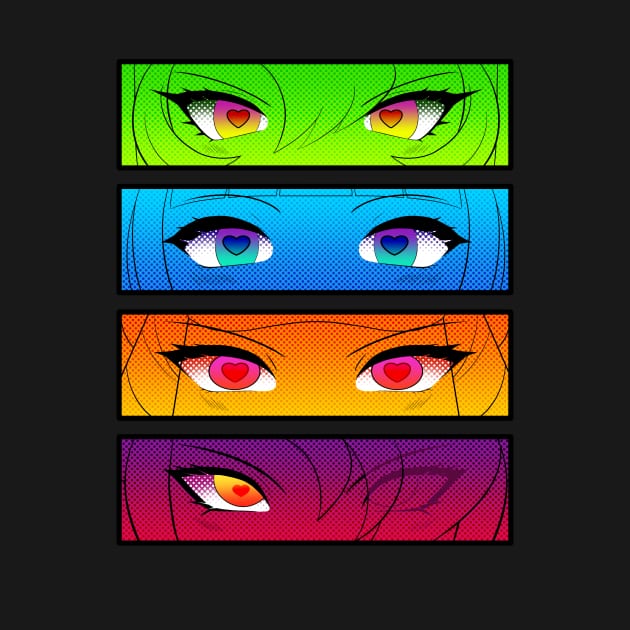 Colored Gradients GG girl's eyes by Rudie Queen