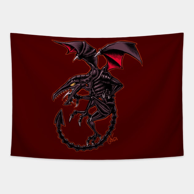 The Cunning God of Death Tapestry by extinctinks