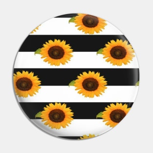 Sunflower lover pattern mask Pin