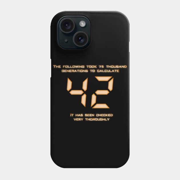 42 - The Answer Phone Case by jayveezed