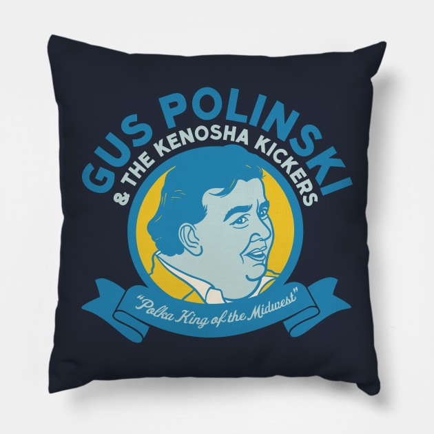 Gus Polinski & The Kenosha Kickers - Home Alone Polka Band Pillow by sombreroinc