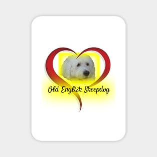 Old English Sheepdog Magnet