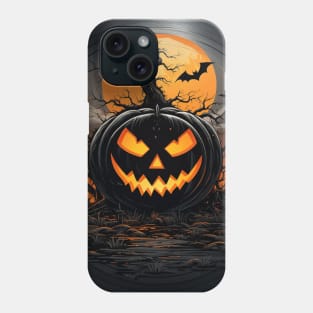 Halloween Vinyl Record Pumpkin Jack-o'-Lantern Phone Case