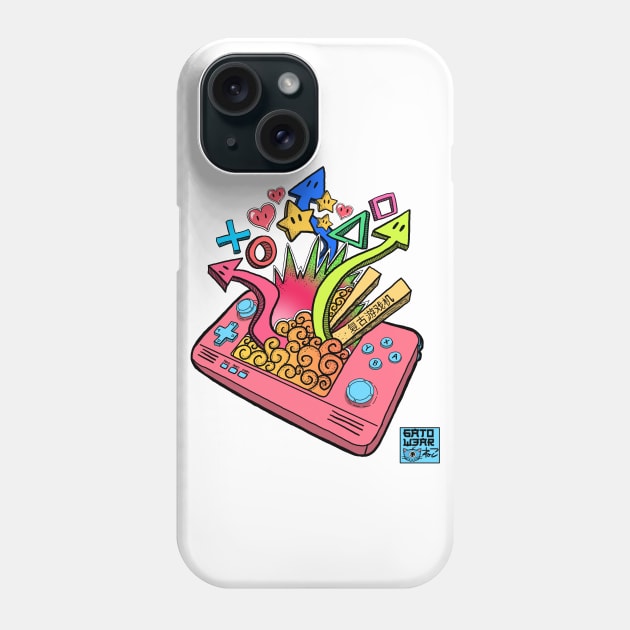 6AT0GAMING Tee Design (Cotton Candy variant) Phone Case by 6AT0W3AR