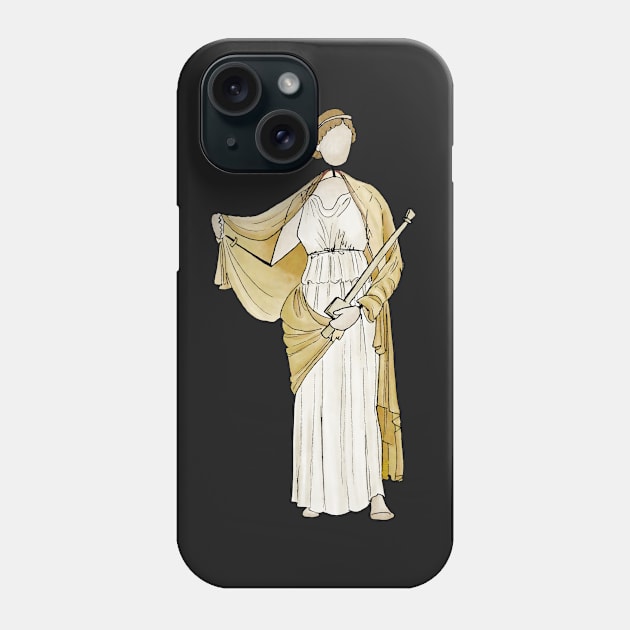 Ladies of the Villa of Ariadne - Medea sticker Phone Case by GreekMythComix