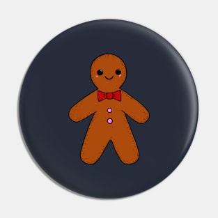 Happy Gingerbread Man Pin