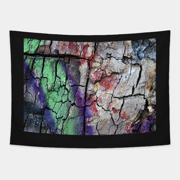 Tagged Bark Art Texture Tapestry by 1Redbublppasswo