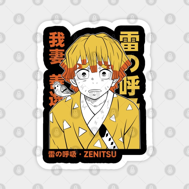 Zenitsu - Demon Slayer Magnet by Otaku Vibes