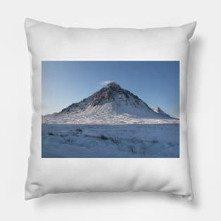 snow covered Buachaille Etive Mor  (1066 ) , the Highlands , Scotland Pillow