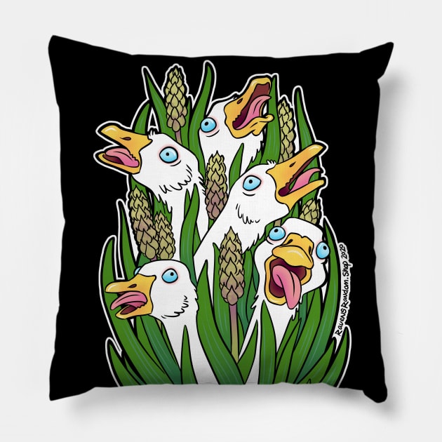 Goose Tongue Plantain Pillow by Raven's Random