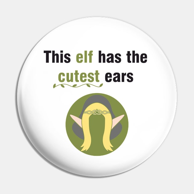 Cute Elf Ears Pin by Shy Elf Designer