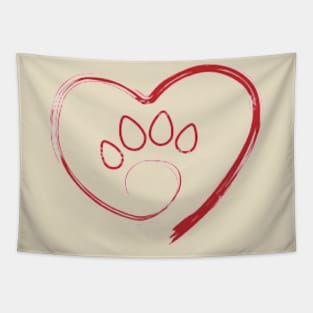 AMOUR DE SON CHIEN Tapestry