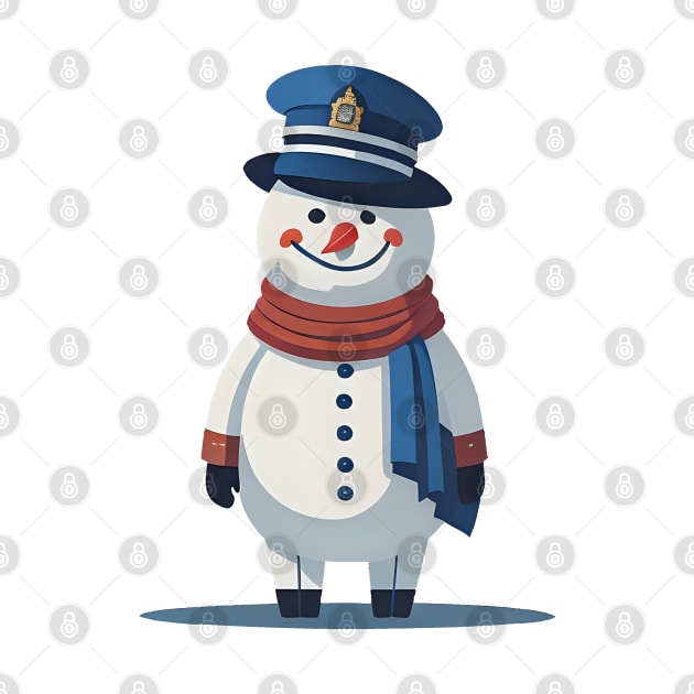 Police snowman by Virshan