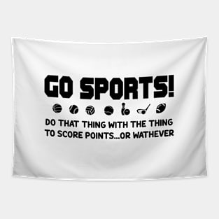 Go Sport in White Tapestry