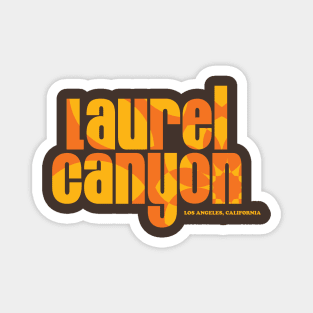 Laurel Canyon psychedelic flower logo Magnet