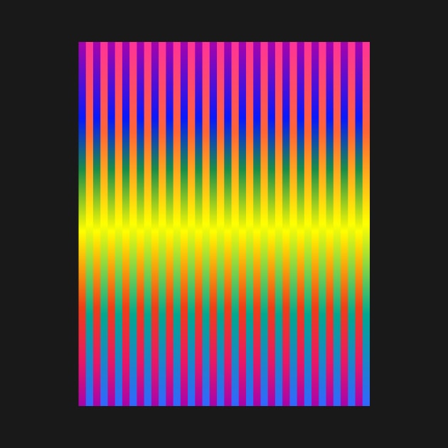 Dark and Light Rainbows (Stripes) by Aqua Juan