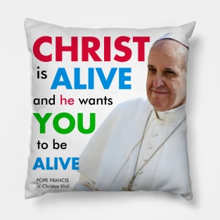 Christ is Alive (Christus Vivit) in colour Pillow