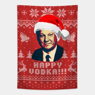Boris Yeltsin Happy Vodka Tapestry