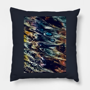 Acrylic Abstract fluid art Pillow