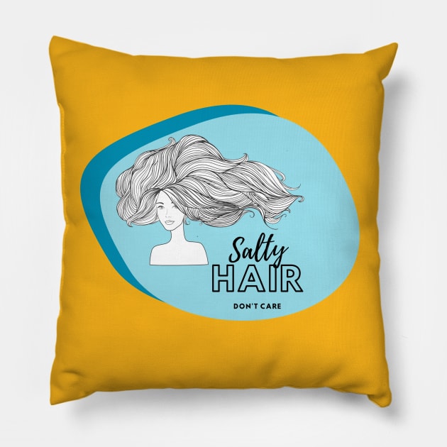 Salty Hair Pillow by AlyKatDesigns