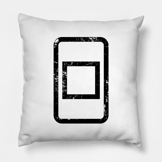 Zener Card | Hollow Square {Vintage} Pillow by tinybiscuits