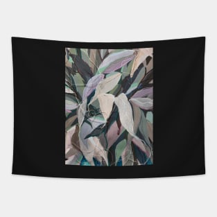 Silver Eucalypt Leaves by Leah Gay Tapestry