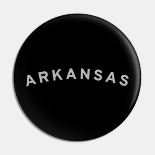 Arkansas Typography Pin