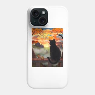 Sunset Cat Phone Case