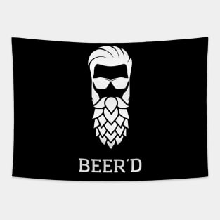 Beerd Beer Hop Hipster Beard  Funny Tapestry