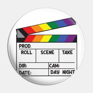 Film Slate - Rainbow Pride Pin